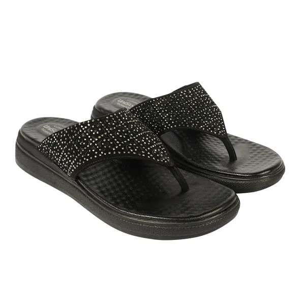 Black_Synthetic_Leather_Premium_Slippers_For_Women