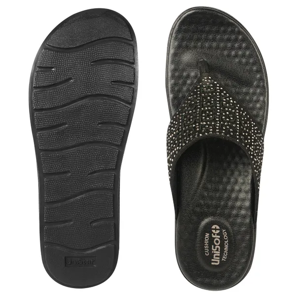 Black_Synthetic_Leather_Premium_Slippers_For_Women