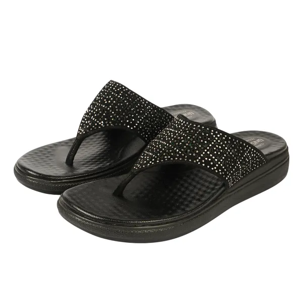 Black_Synthetic_Leather_Premium_Slippers_For_Women