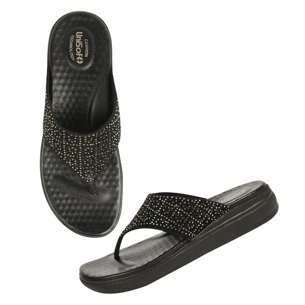 Black_Synthetic_Leather_Premium_Slippers_For_Women