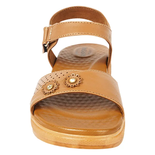 Tan_Synthetic_Leather_Premium_Sandals_For_Women