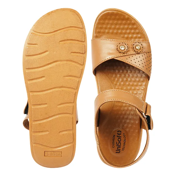 Tan_Synthetic_Leather_Premium_Sandals_For_Women