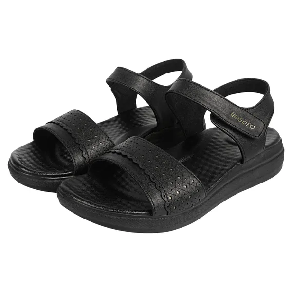 Black_Synthetic_Leather_Premium_Sandals_For_Women