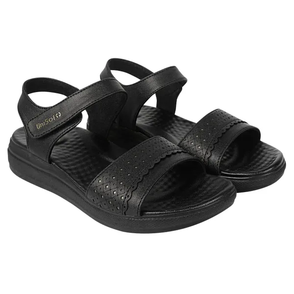 Black_Synthetic_Leather_Premium_Sandals_For_Women
