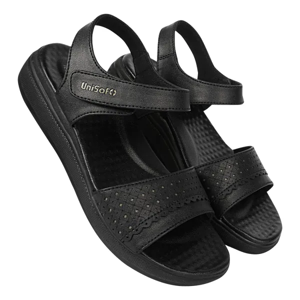 Black_Synthetic_Leather_Premium_Sandals_For_Women