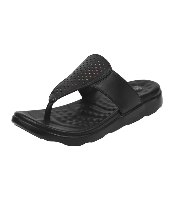 Black_Synthetic_Leather_Premium_Slippers_For_Women