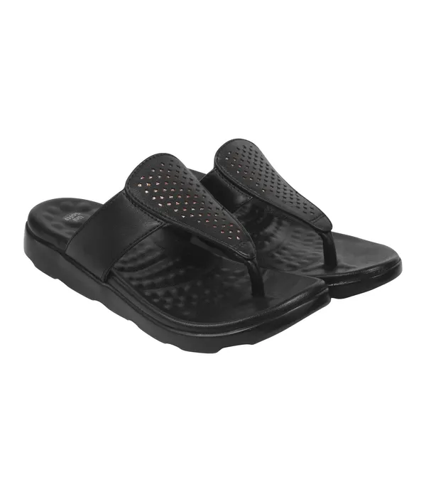 Black_Synthetic_Leather_Premium_Slippers_For_Women