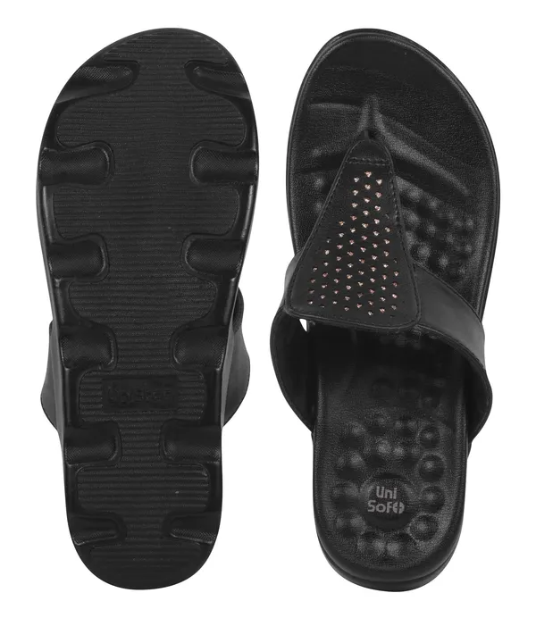 Black_Synthetic_Leather_Premium_Slippers_For_Women