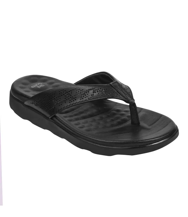 Black_Synthetic_Leather_Premium_Slippers_For_Women