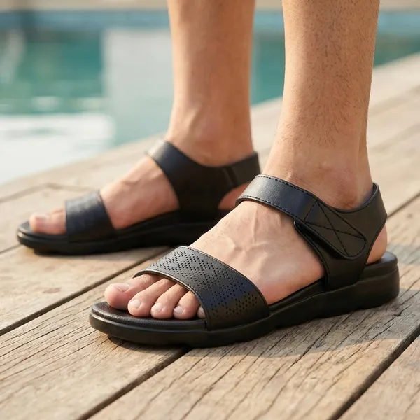 Black_Synthetic_Leather_Premium_Sandals_For_Men