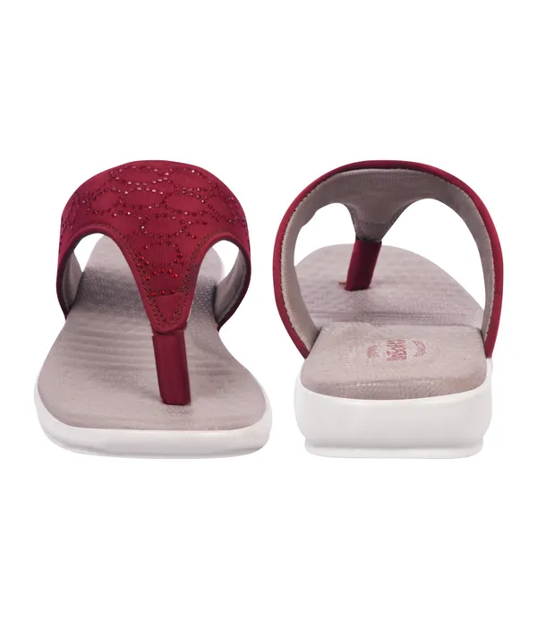 Red_Synthetic_Leather_Premium_Slippers_For_Women