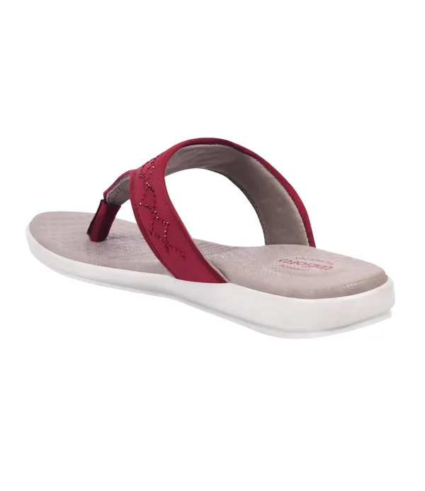 Red_Synthetic_Leather_Premium_Slippers_For_Women