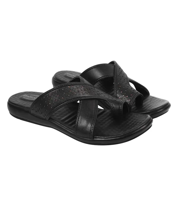 Black_Synthetic_Leather_Premium_Slippers_For_Women