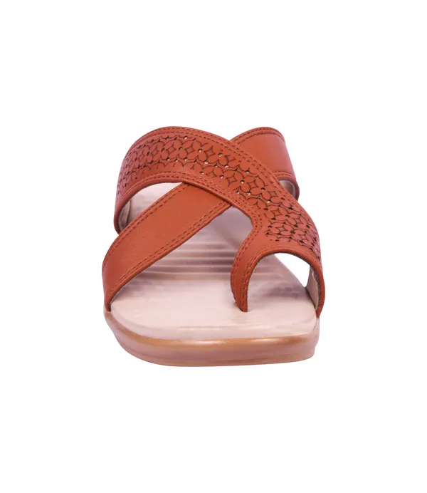 Tan_Synthetic_Leather_Premium_Slippers_For_Women
