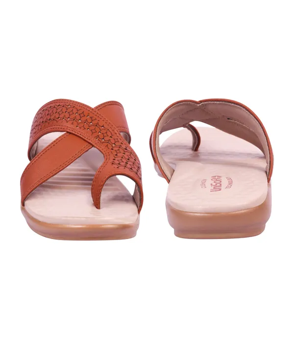 Tan_Synthetic_Leather_Premium_Slippers_For_Women