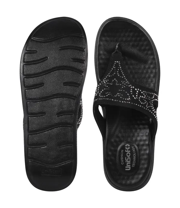 Black_Synthetic_Leather_Premium_Slippers_For_Women