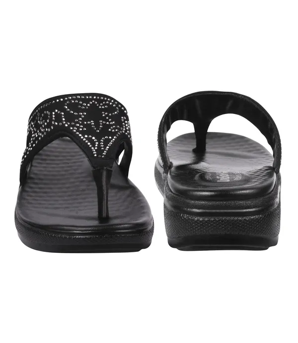 Black_Synthetic_Leather_Premium_Slippers_For_Women