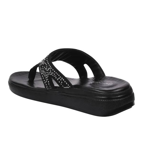 Black_Synthetic_Leather_Premium_Slippers_For_Women