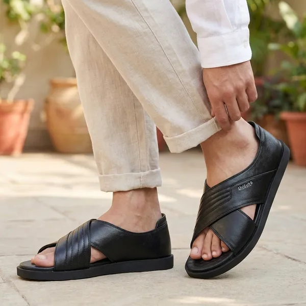 Black_Synthetic_Leather_Premium_Slippers_For_Men
