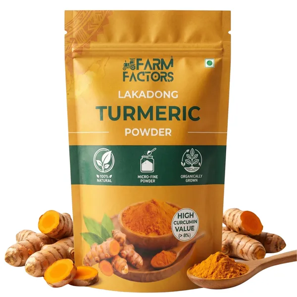 Farm_Factors_Lakadong_High_Curcumin_Turmeric_Powder_–_100%_Pure_Ayurvedic_Immunity_&_Joint_Support_(250g)