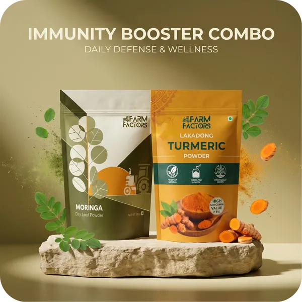 Immunity_Booster_Combo_–_Organic_Moringa_Powder_(250g)_+_Lakadong_High_Curcumin_Turmeric_Powder_(250g)