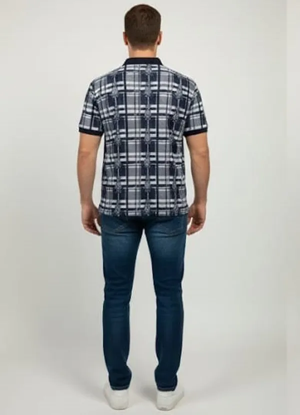 Navy_COTTON_POLY_T-Shirt_For_Men