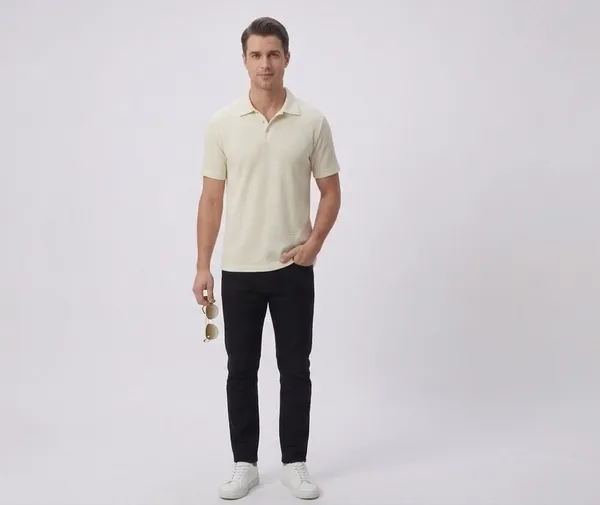 Off_White_Polyester_T-Shirt_For_Men