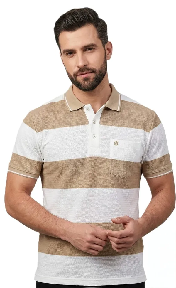 Fawn_Polyester_T-Shirt_For_Men