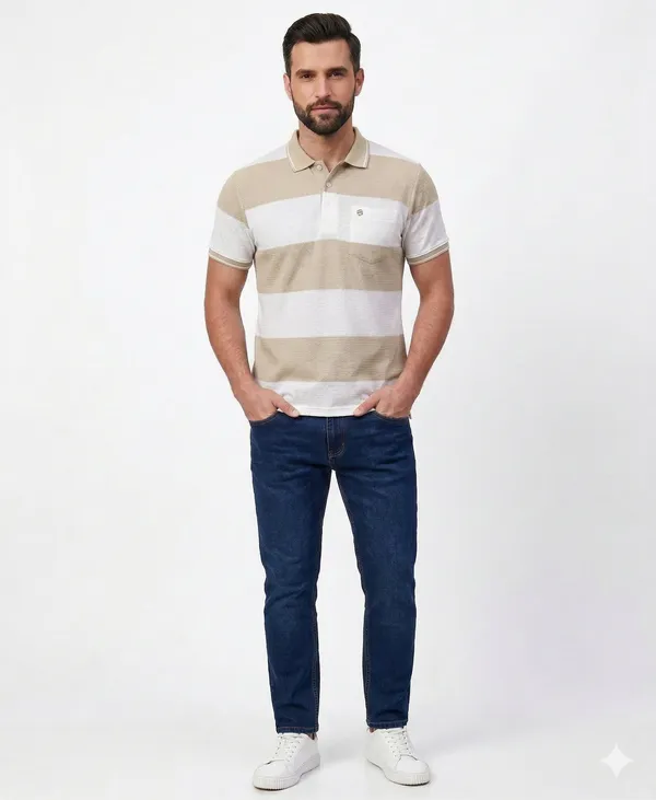 Fawn_Polyester_T-Shirt_For_Men