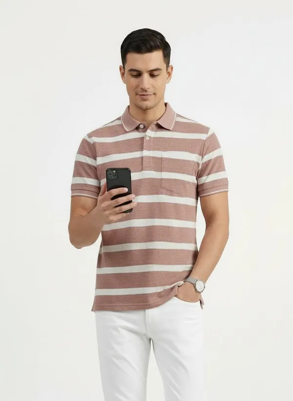 Dusty_Rose_Polyester_T-Shirt_For_Men