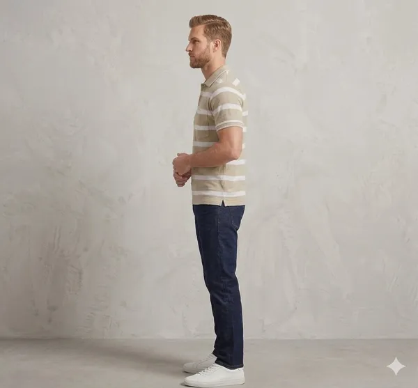 Fawn_Polyester_T-Shirt_For_Men