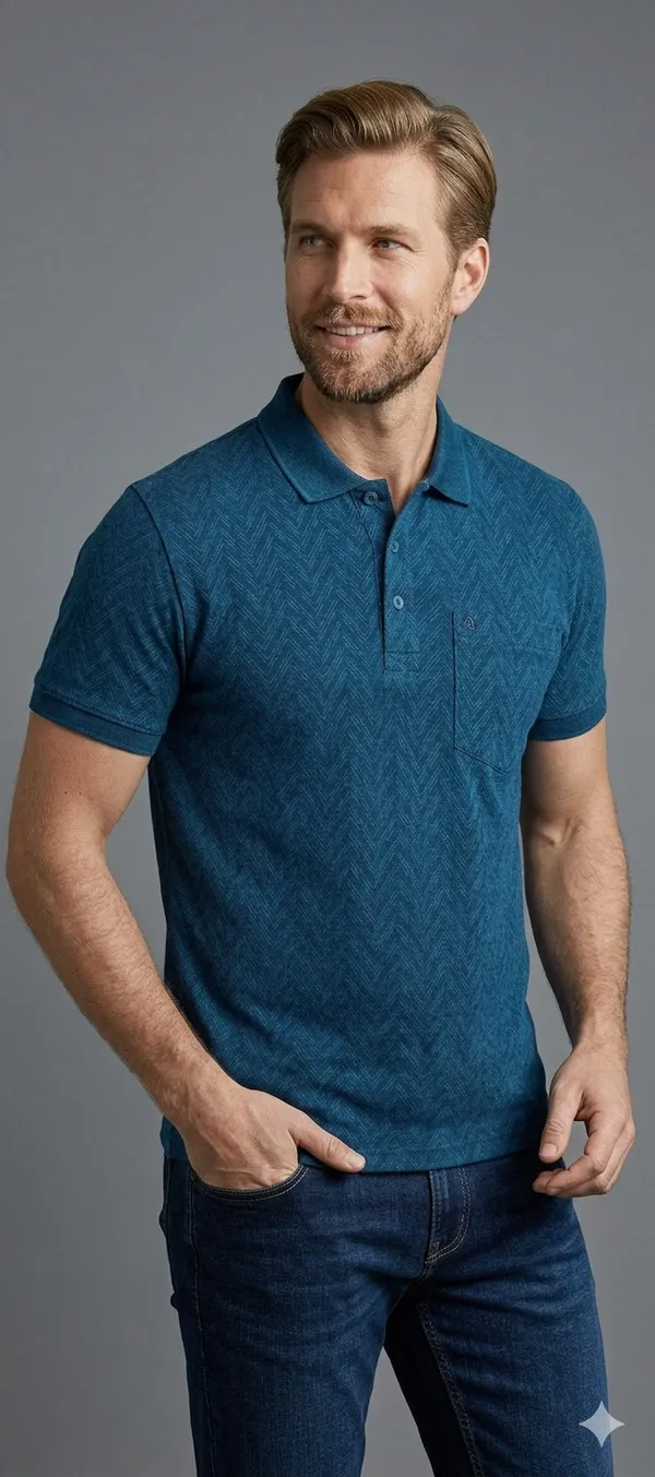 Blue_Polyester_T-Shirt_For_Men