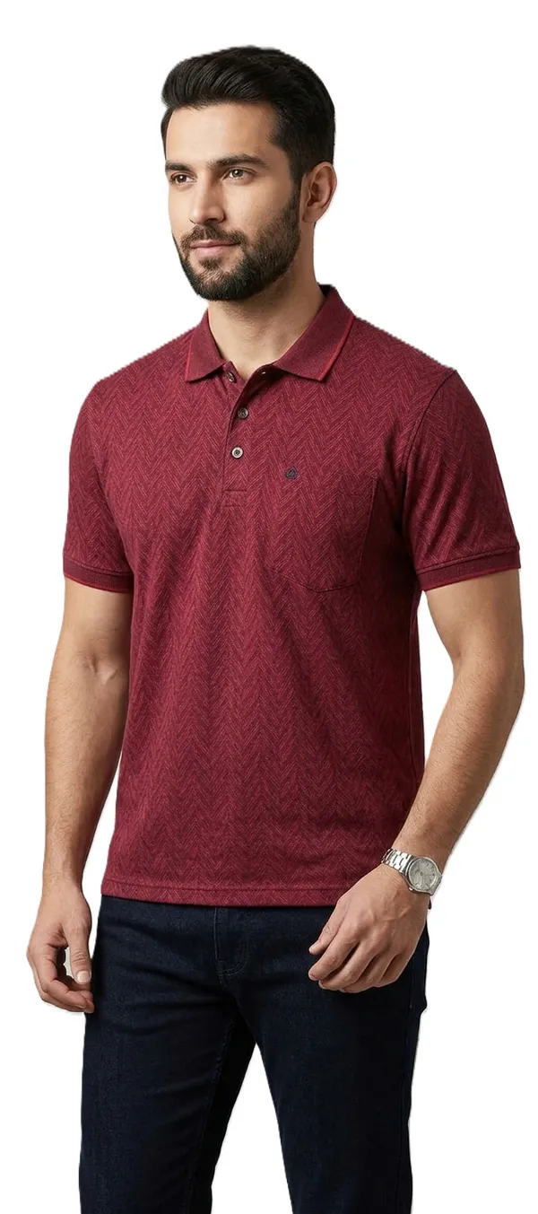 Red_COTTON_POLY_T-Shirt_For_Men