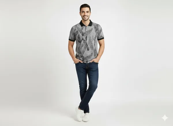 Black_COTTON_POLY_T-Shirt_For_Men