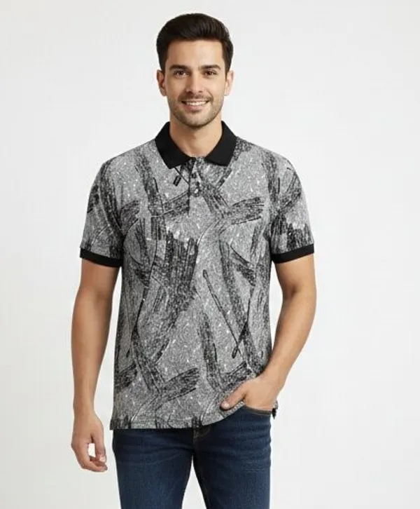 Black_COTTON_POLY_T-Shirt_For_Men