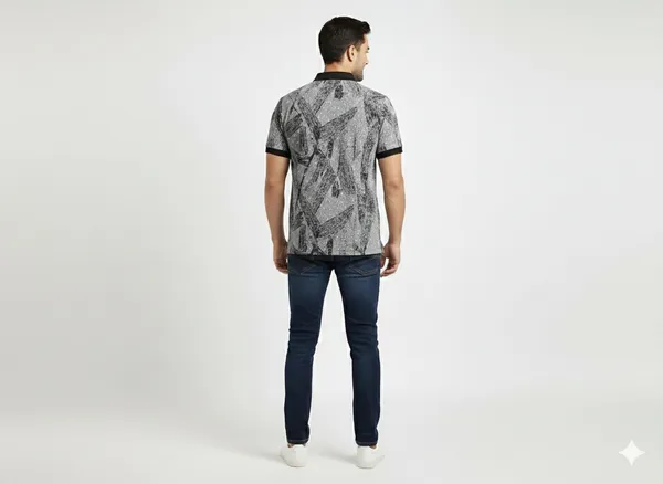 Black_COTTON_POLY_T-Shirt_For_Men