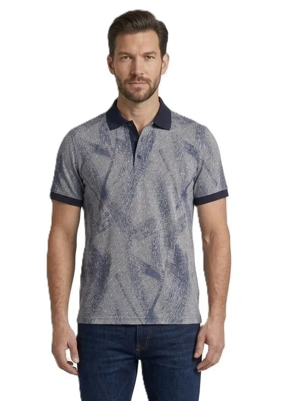 Navy_COTTON_POLY_T-Shirt_For_Men