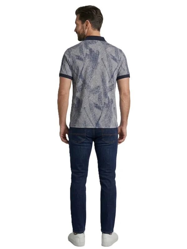 Navy_COTTON_POLY_T-Shirt_For_Men