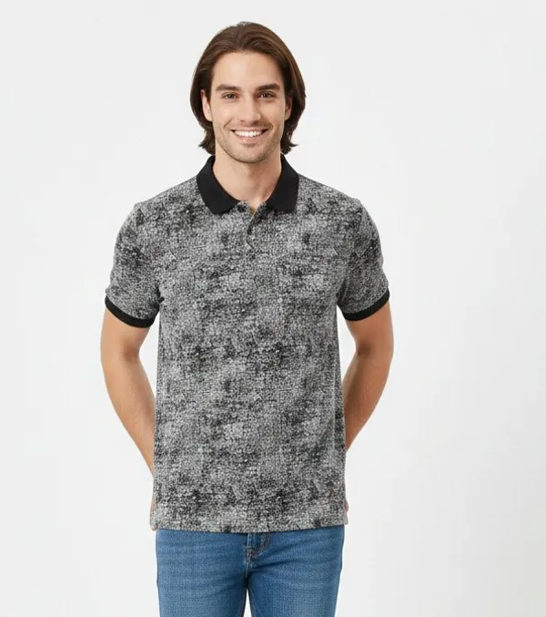 Black_COTTON_POLY_T-Shirt_For_Men