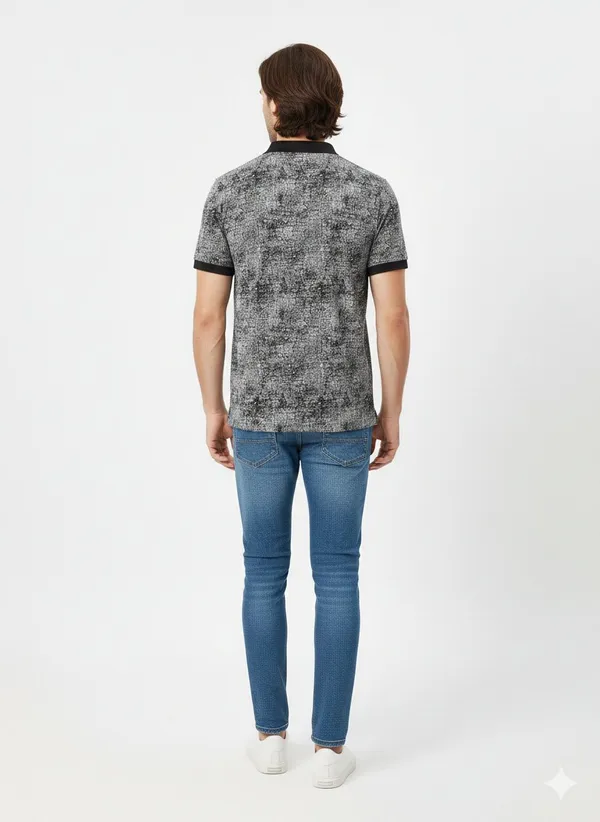 Black_COTTON_POLY_T-Shirt_For_Men
