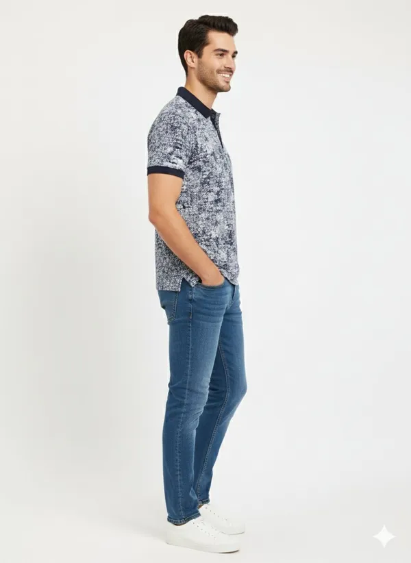 Navy_COTTON_POLY_T-Shirt_For_Men