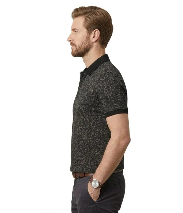 Black_COTTON_POLY_T-Shirt_For_Men