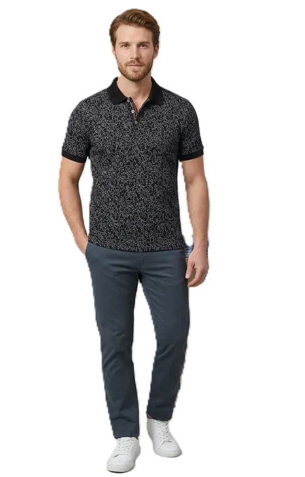 Black_COTTON_POLY_T-Shirt_For_Men