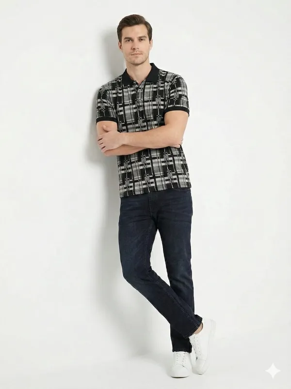 Black_COTTON_POLY_T-Shirt_For_Men