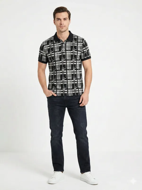 Black_COTTON_POLY_T-Shirt_For_Men