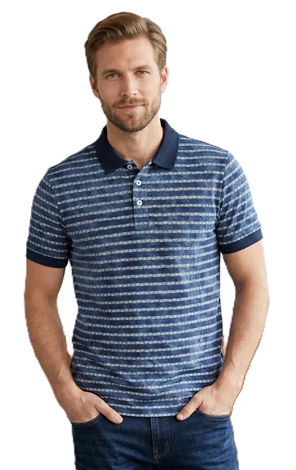 Navy_COTTON_POLY_T-Shirt_For_Men