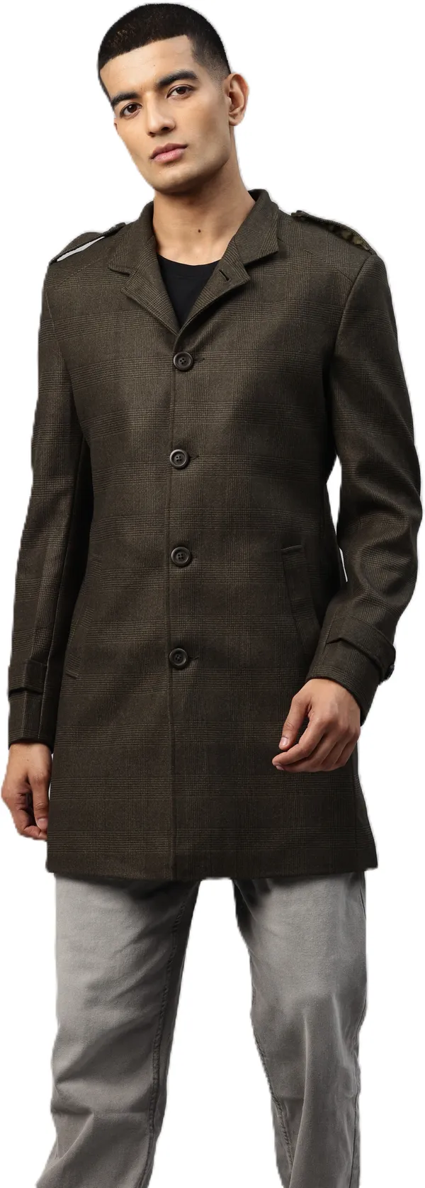 Dark_Green_Cotton_Blend_Blazer_For_Men
