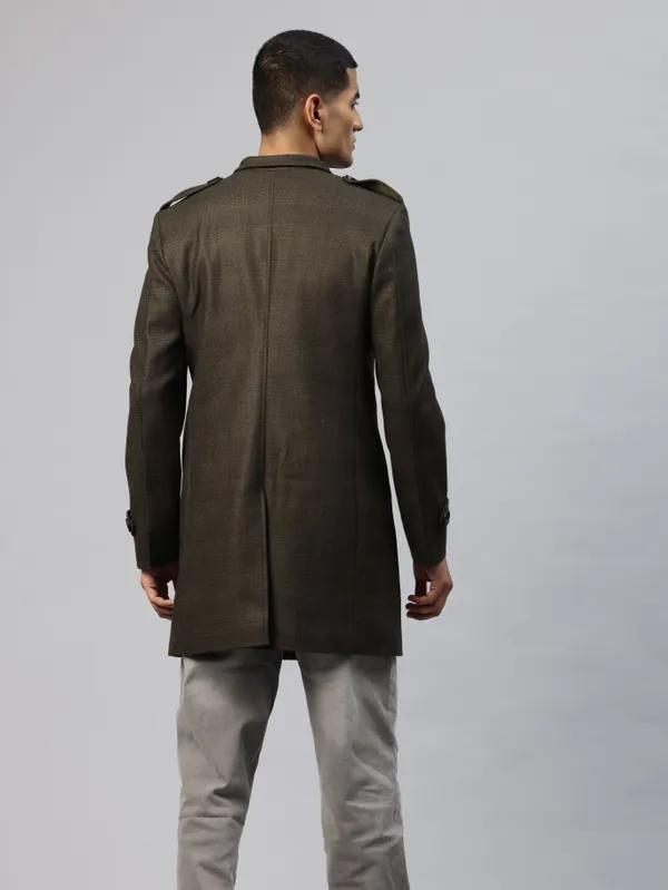 Dark_Green_Cotton_Blend_Blazer_For_Men
