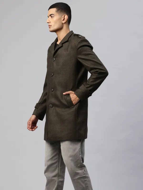 Dark_Green_Cotton_Blend_Blazer_For_Men