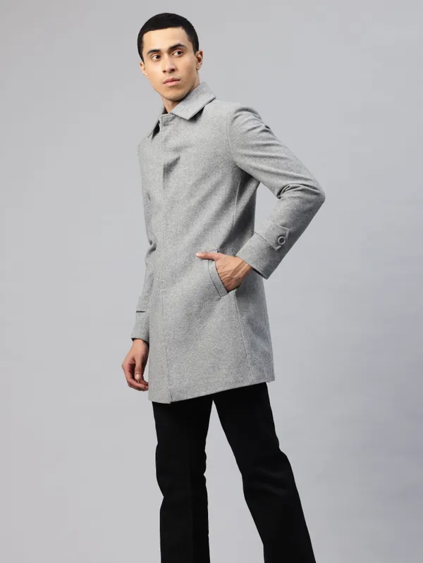 Grey_Premium_Suiting_Fabric_Blazer_For_Men